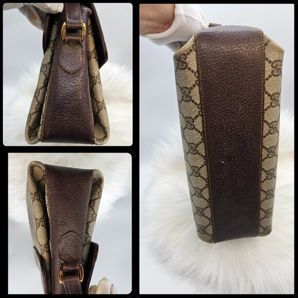 Gucci Web Sherry Line PVC Shoulder Bag - Picture 12 of 17